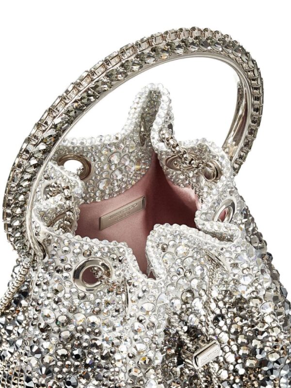 Jimmy Choo Bon Bon crystal-embellished shoulder bag - Image 5