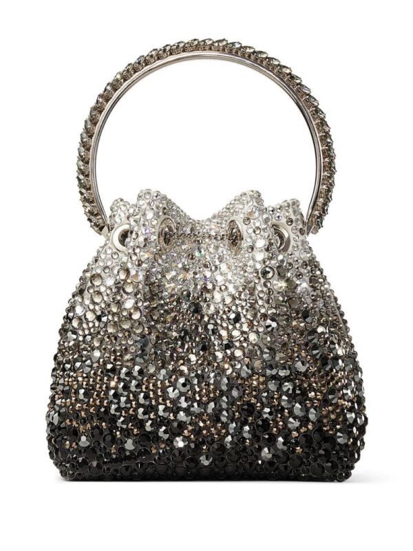 Jimmy Choo Bon Bon crystal-embellished shoulder bag - Image 3