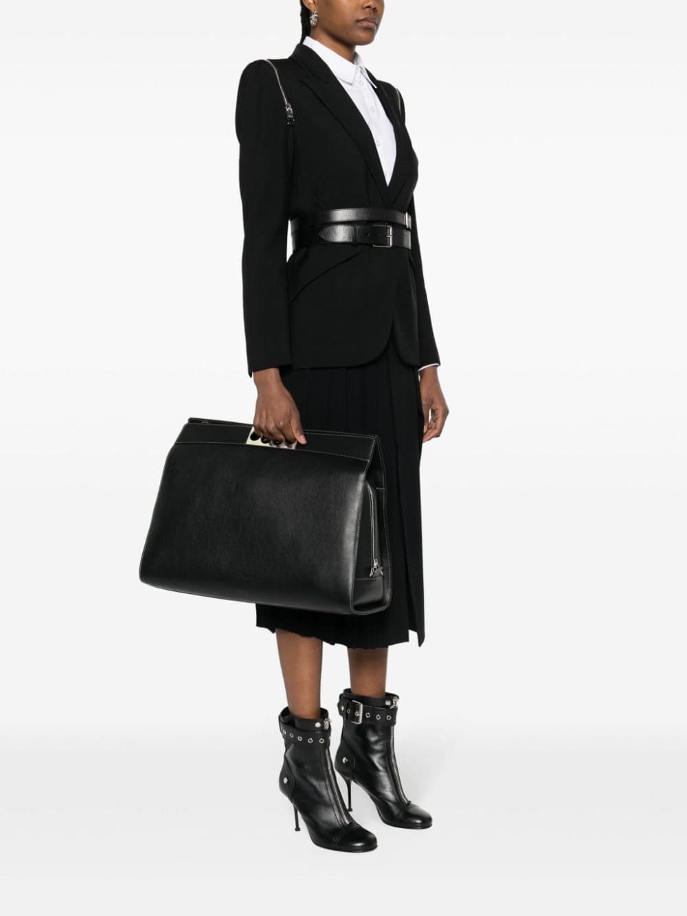 Alexander McQueen The Grip 24h leather bag - Image 2