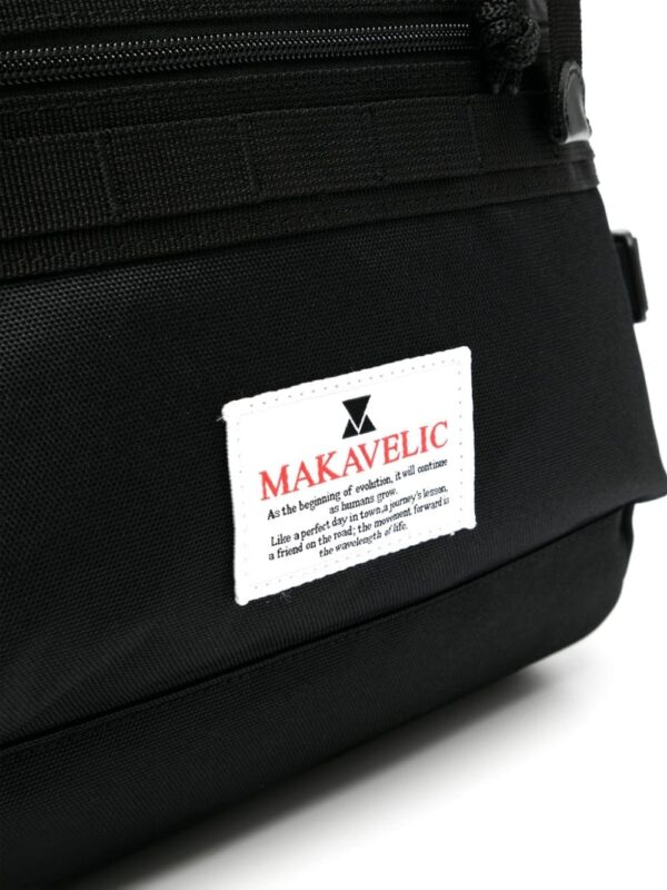 Makavelic logo-appliqué backpack - Image 3