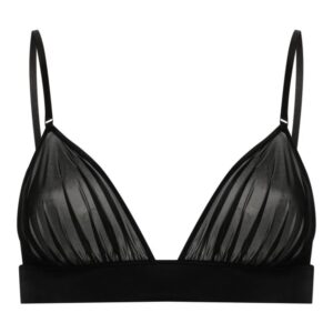 Maison Close  semi-sheer draped bra