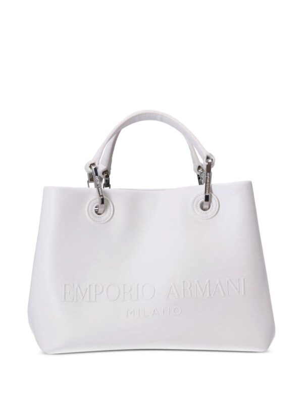 Emporio Armani small logo-embossed tote bag