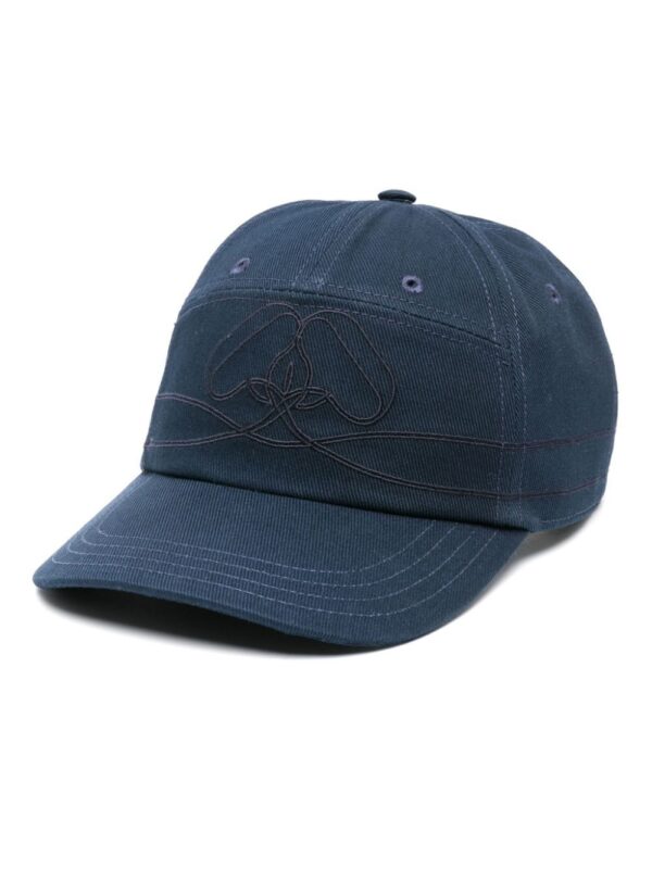 Alexander McQueen Seal-embroidered cotton baseball cap