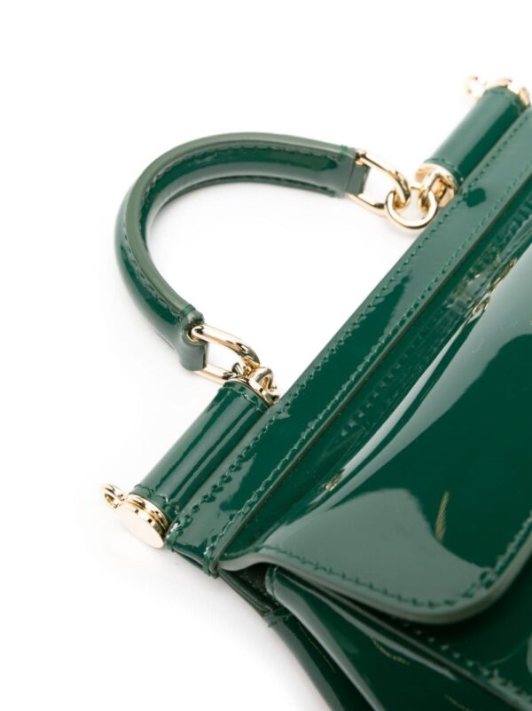 Dolce & Gabbana small Sicily patent-leather tote bag - Image 4
