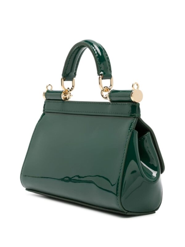 Dolce & Gabbana small Sicily patent-leather tote bag - Image 3
