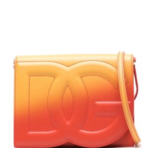 Dolce & Gabbana logo-embossed ombrƩ-print crossbody bag
