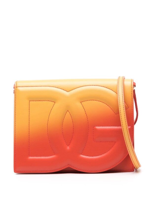 Dolce & Gabbana logo-embossed ombré-print crossbody bag