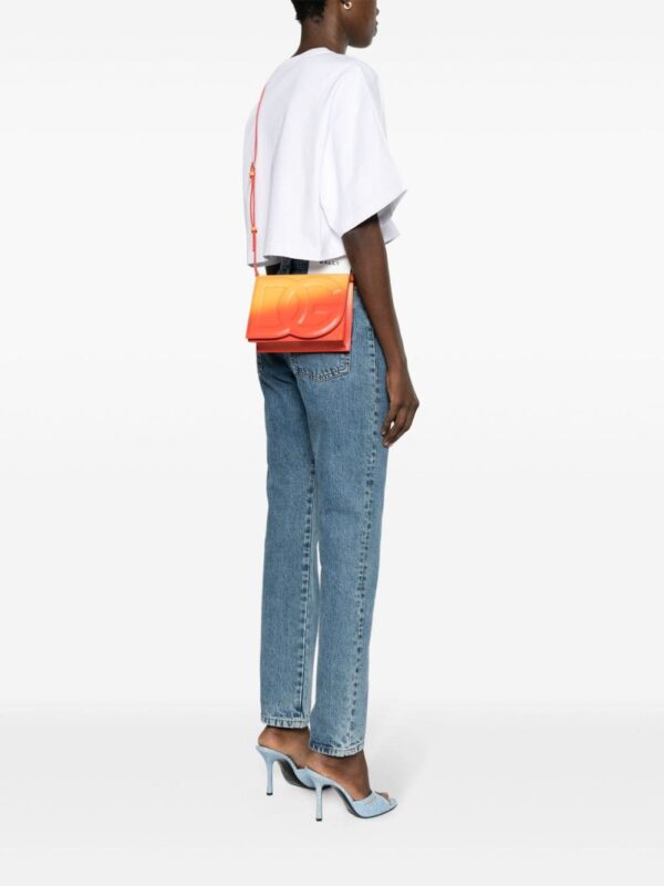 Dolce & Gabbana logo-embossed ombré-print crossbody bag - Image 2