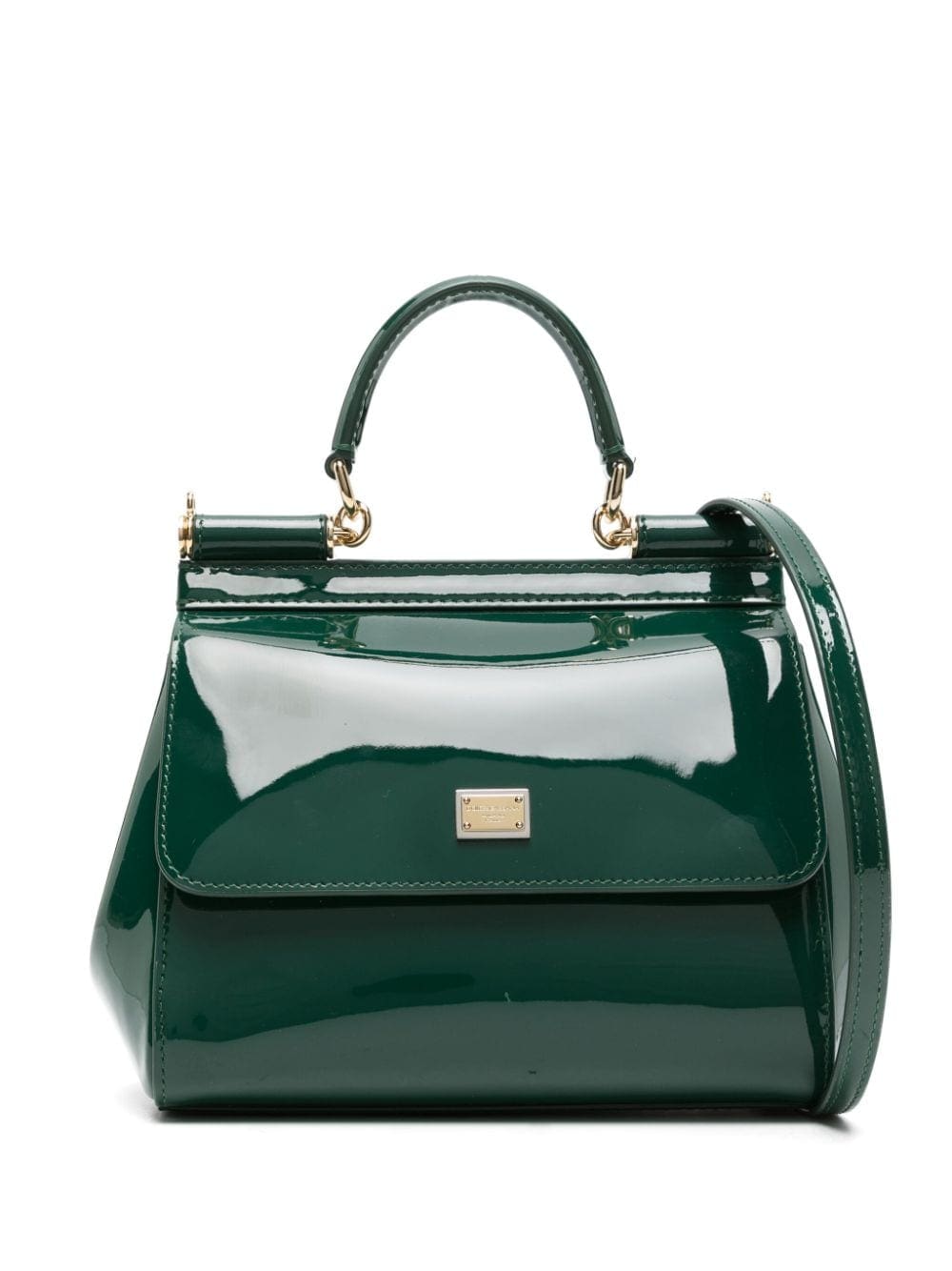 Dolce & Gabbana medium Sicily patent-leather tote bag