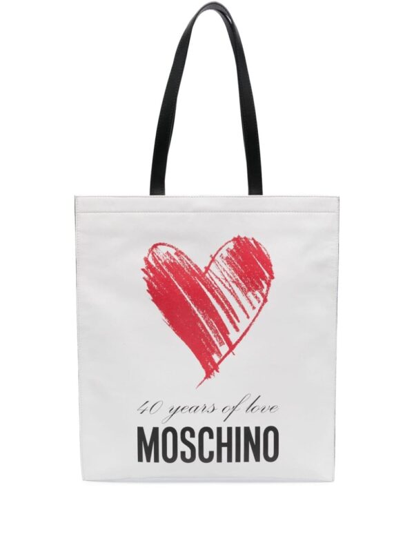 Moschino logo-print shoulder bag
