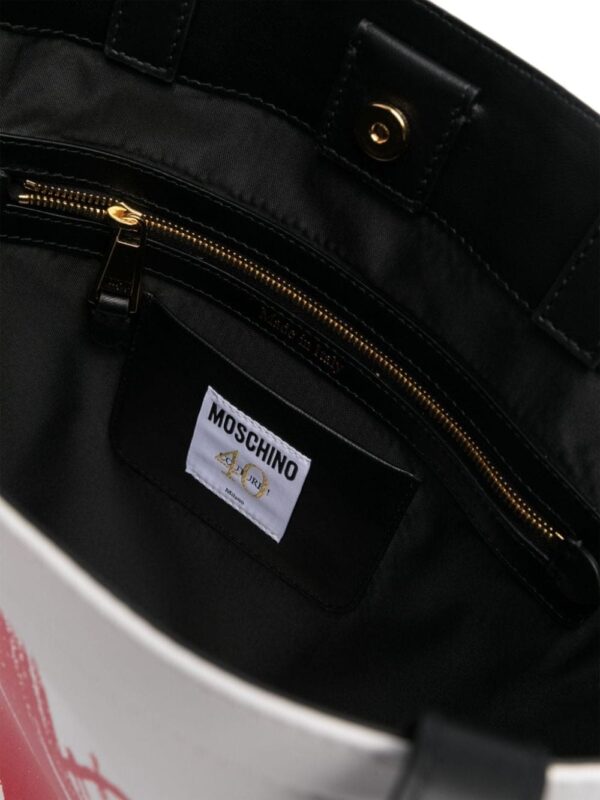 Moschino logo-print shoulder bag - Image 5