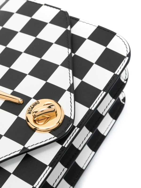 Moschino Exclamation Mark leather shoulder bag - Image 4