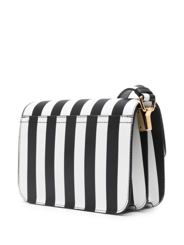 Moschino striped leather shoulder bag - Image 3
