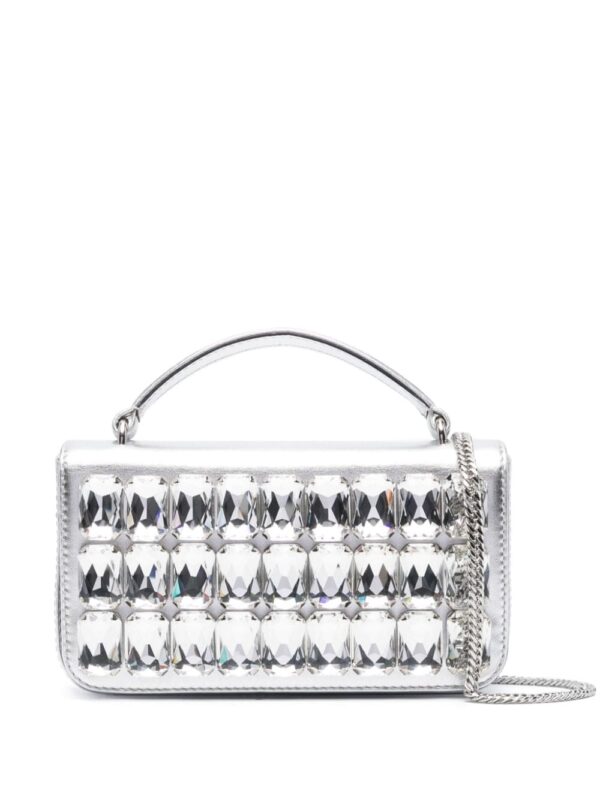 Moschino crystal-embellished mini bag