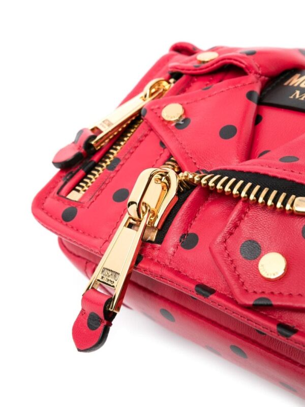 Moschino Biker polka-dot shoulder bag - Image 4