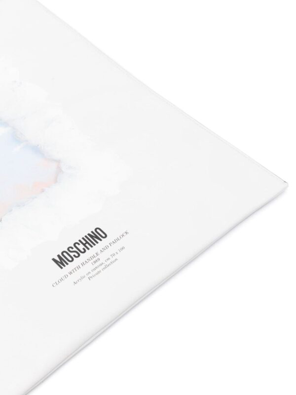 Moschino Cloud with Handle and Padlock-print shoulder bag - Image 4