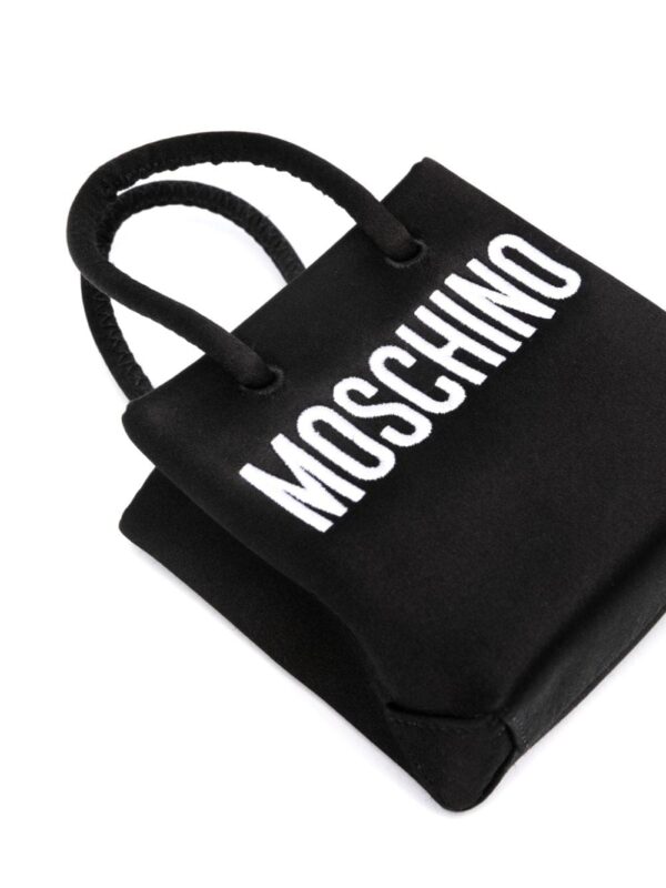 Moschino logo-embroidered mini bag - Image 4
