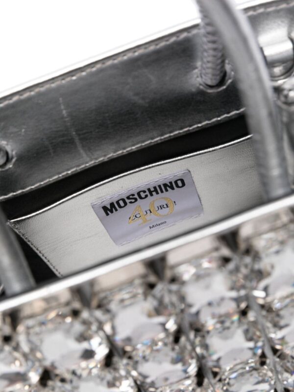 Moschino gem-embellished tote bag - Image 5