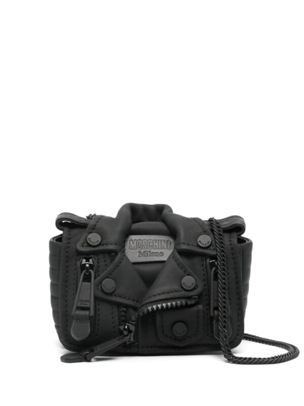 Moschino mini Biker leather bag