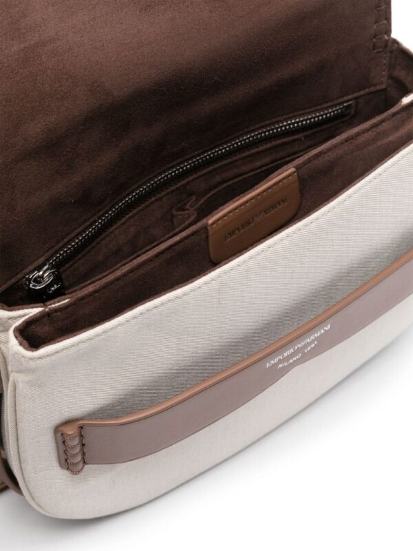 Emporio Armani medium debossed-logo shoulder bag - Image 5