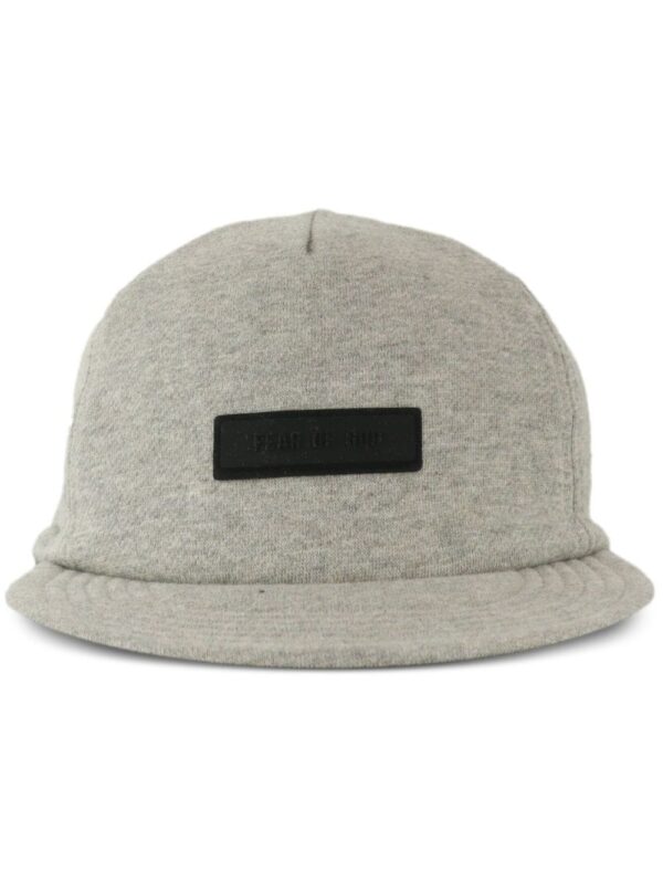 FEAR OF GOD ESSENTIALS logo-patch fleece baseball cap