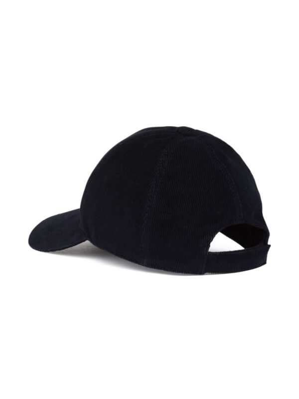 Prada triangle-logo corduroy cap - Image 2