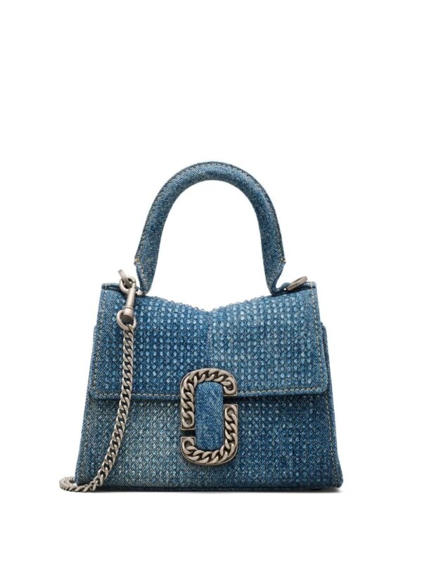 Marc Jacobs The Mini Crystal Denim St. Marc bag