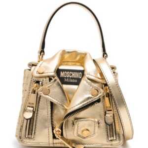 Moschino Biker metallic tote bag