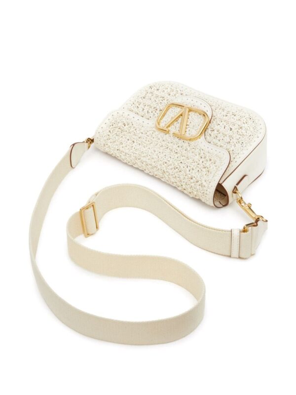 Valentino Garavani All Time Crochet leather shoulder bag - Image 5