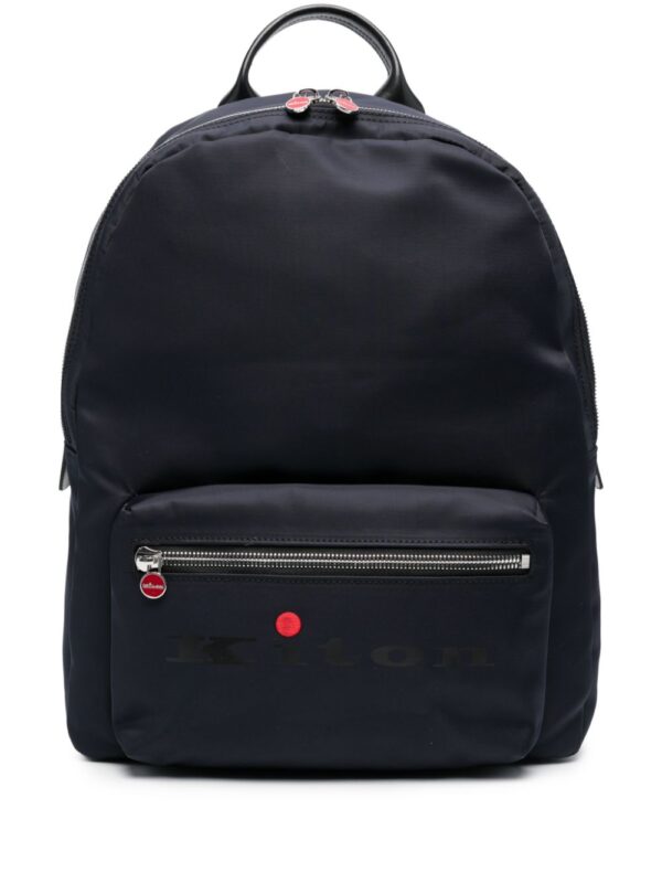 Kiton logo-print backpack