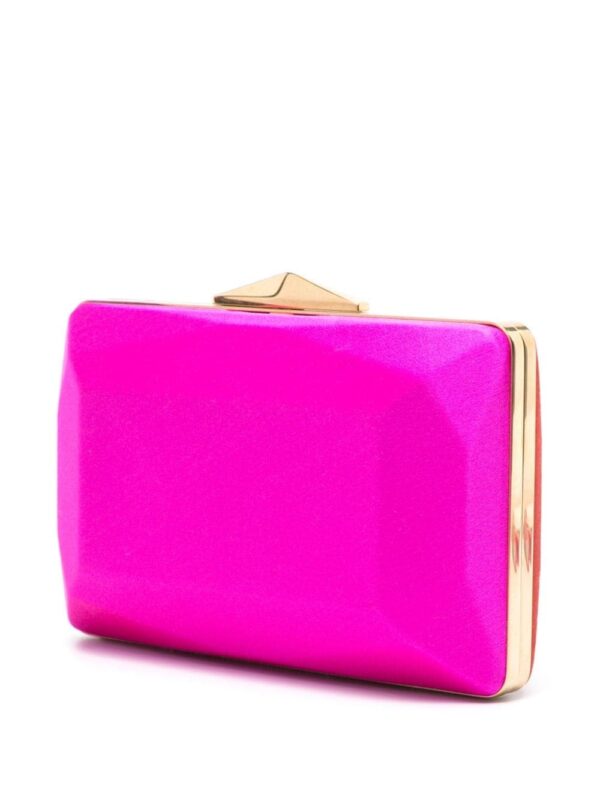 Jimmy Choo Diamond Box satin clutch bag - Image 3