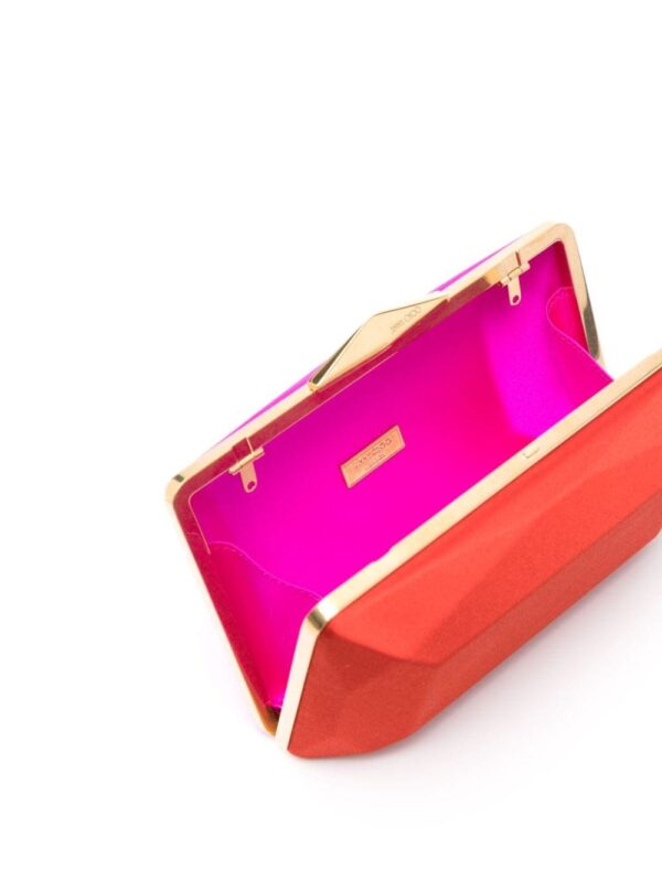 Jimmy Choo Diamond Box satin clutch bag - Image 5
