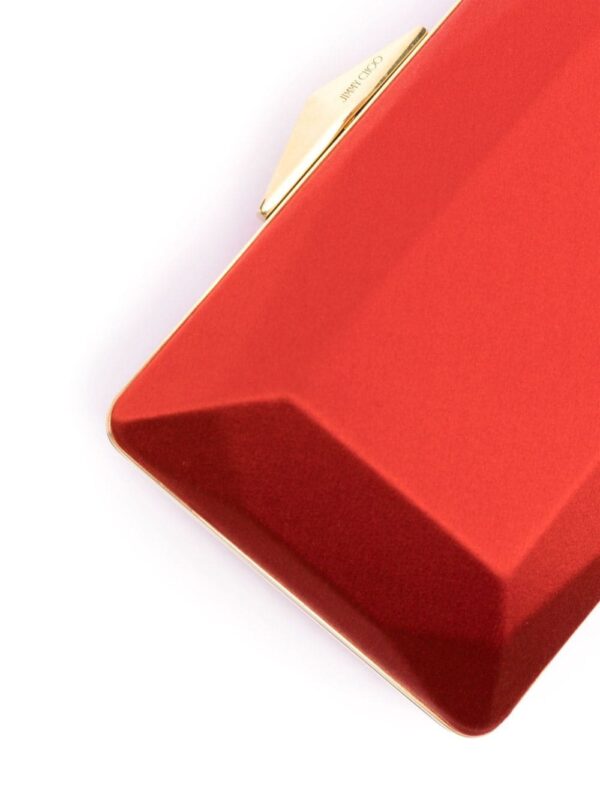 Jimmy Choo Diamond Box satin clutch bag - Image 4