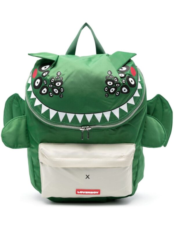 Charles Jeffrey Loverboy Beithir crocodile-print backpack