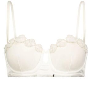 Kiki de Montparnasse  Chouchou floral-appliqué balconette bra