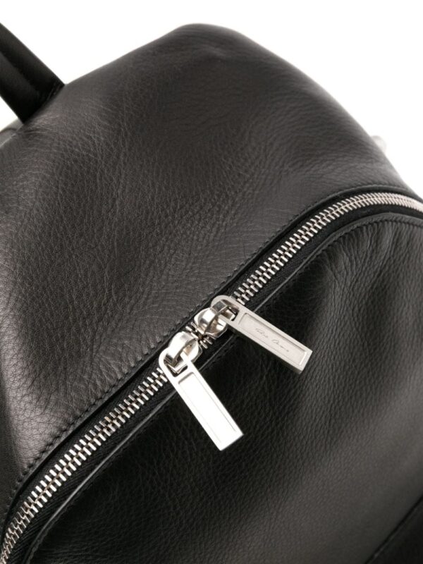 Rick Owens grained leather laptop backpack - Image 3