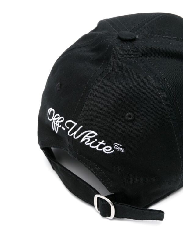 Off-White logo-embroidered cotton baseball cap - Image 2