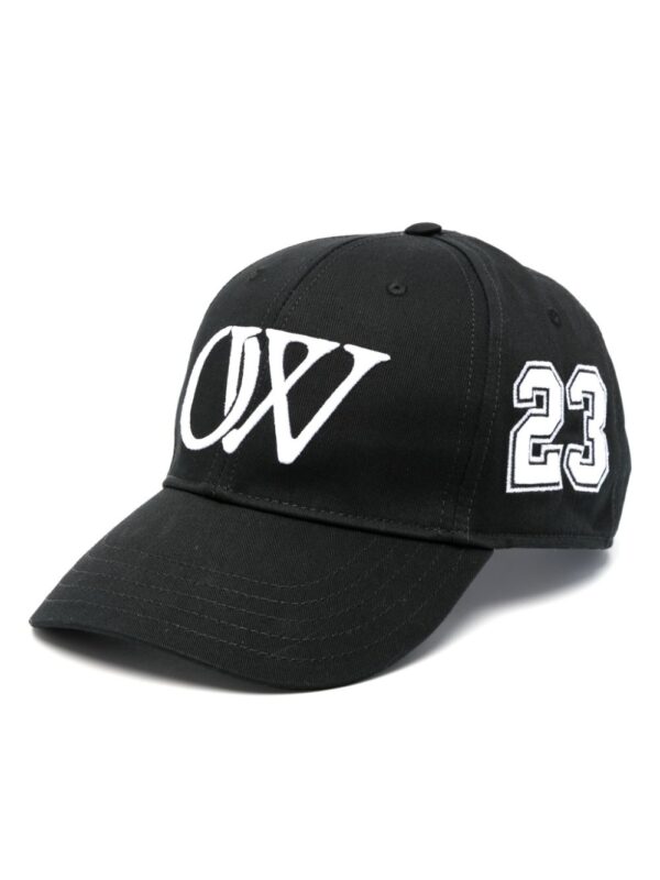 Off-White logo-embroidered cotton baseball cap