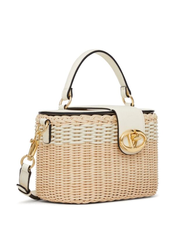 Valentino Garavani VLogo Signature wicker vanity bag - Image 4