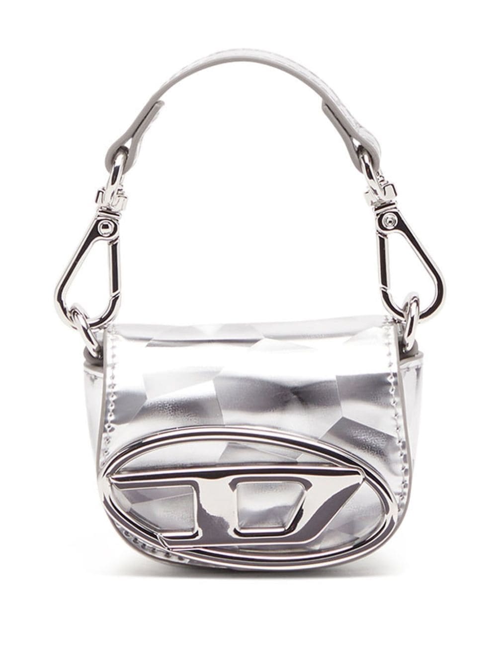 Diesel 1dr Xxs metallic-leather shoulder bag - Image 5