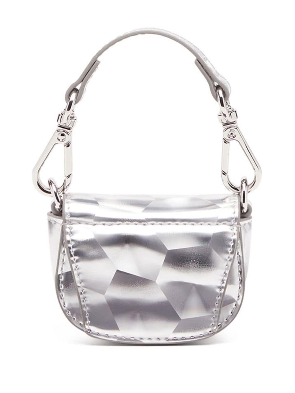 Diesel 1dr Xxs metallic-leather shoulder bag - Image 2