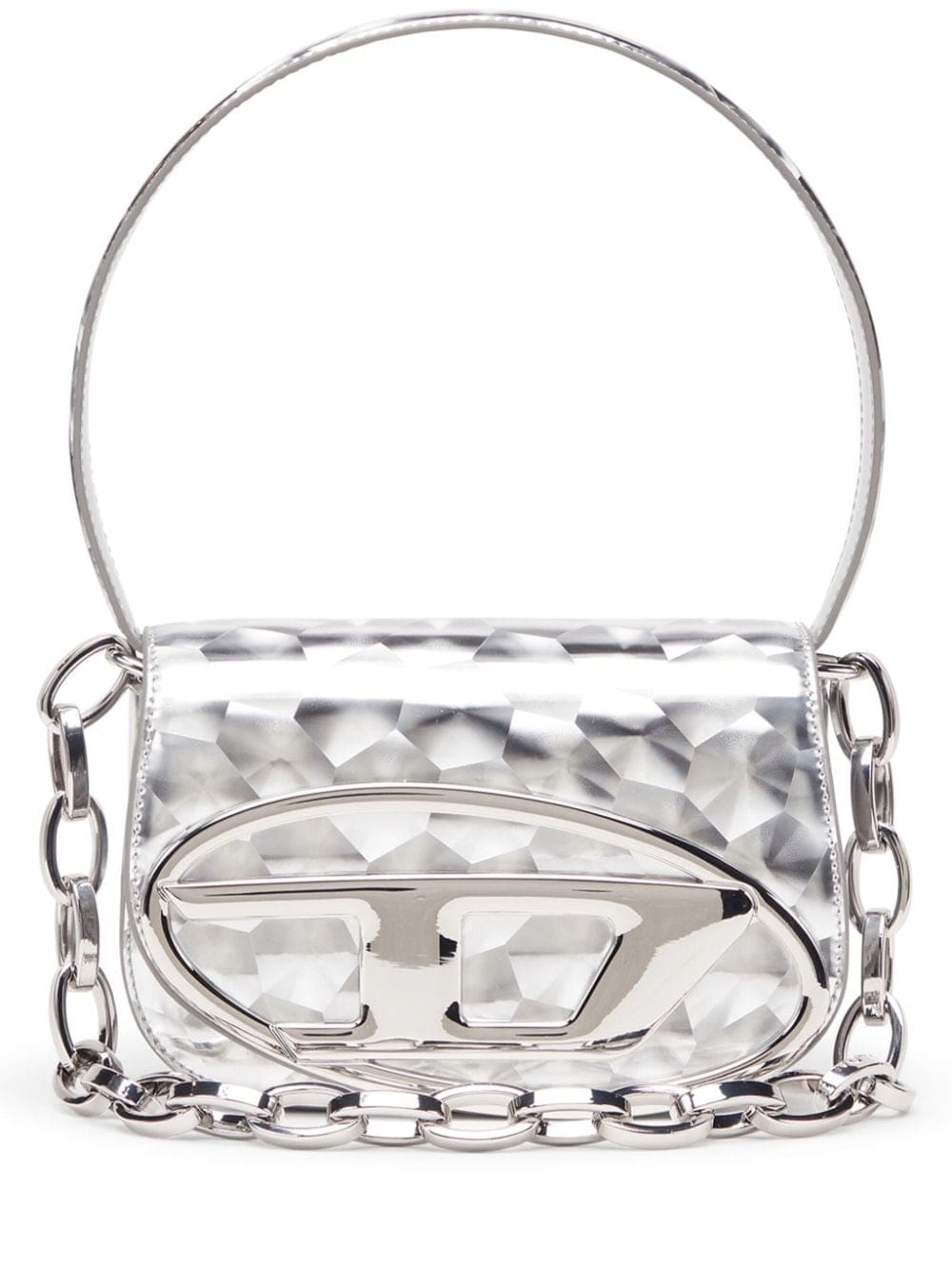 Diesel DIESEL 1DR FABRIC POLY MIRROR DETAIL SHOULDER BAG