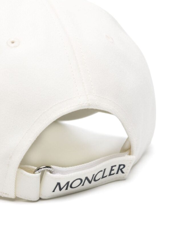Moncler logo-patch cotton cap - Image 2
