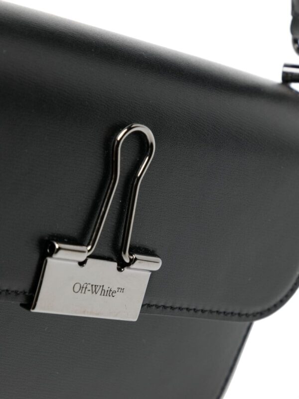 Off-White Binder Clip leather crossbody bag - Image 4