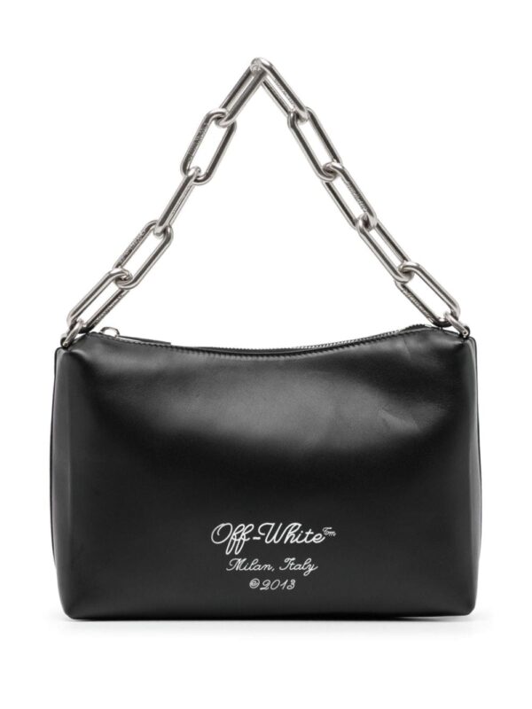 Off-White Block leather clutch bag