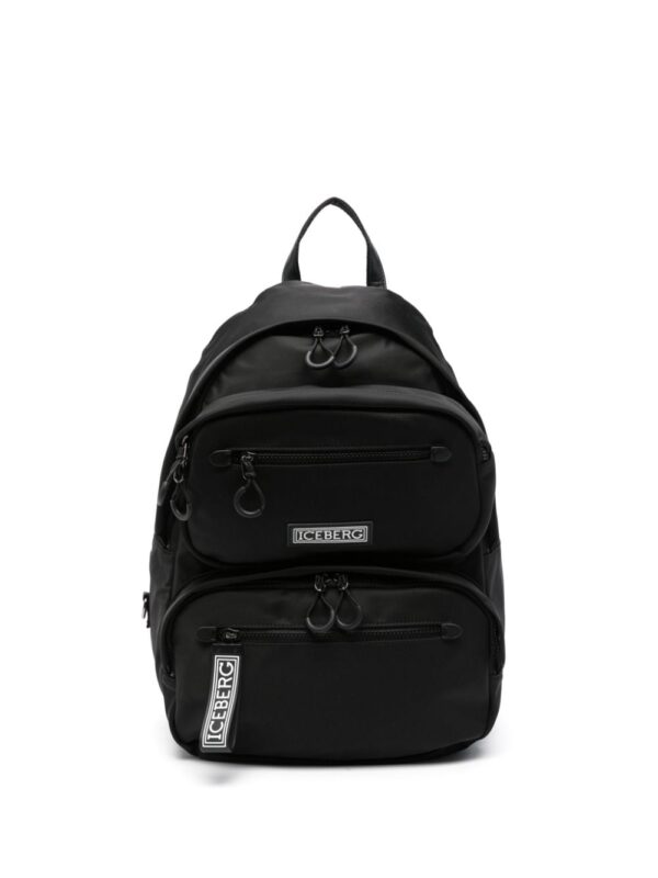 Iceberg logo-embossed backpack