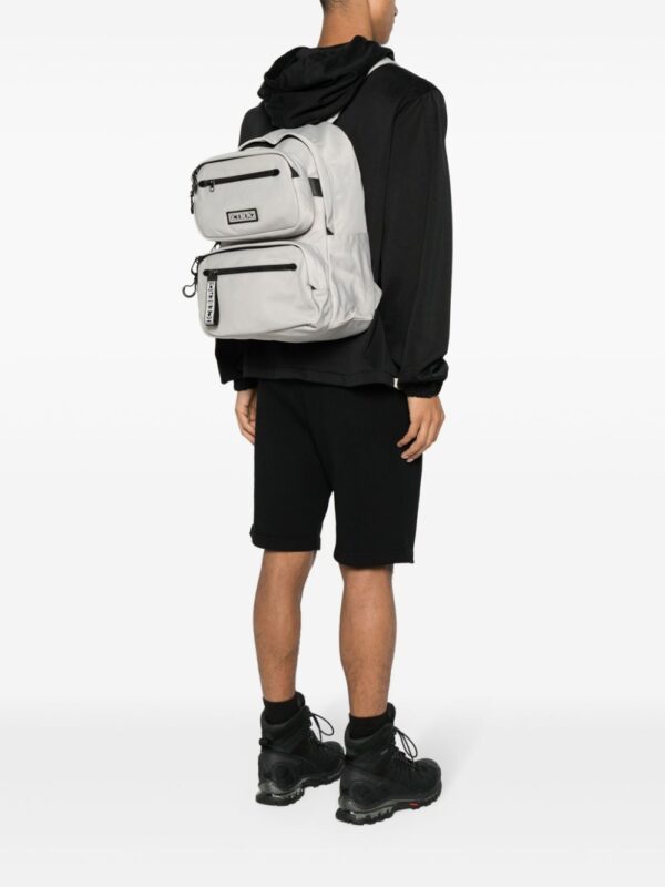 Iceberg logo-patch gabardine-weave backpack - Image 2