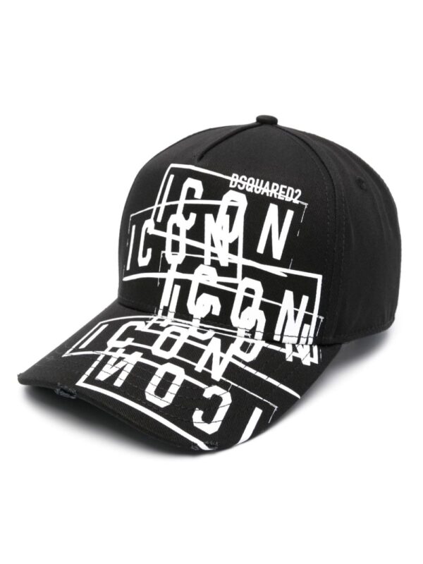 DSQUARED2 logo-print cotton cap