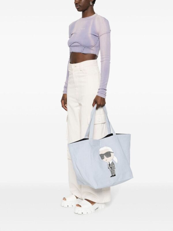 Karl Lagerfeld K/Ikonik 2.0 canvas tote bag - Image 2