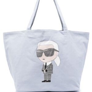 Karl Lagerfeld K/Ikonik 2.0 canvas tote bag